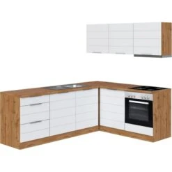 Held Möbel Winkelküche 240 Cm - 180 Cm Matt Weiß-Wotaneiche -Kuchenwelt 020 11016600 1013.6291 1 2