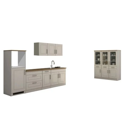 Held Möbel Küchenzeile Rom 290 Cm Landhaus Weiß Matt Ohne E-Geräte 3 Held Möbel Küchenzeile Rom 290 Cm Landhaus Weiß Matt Ohne E-Geräte