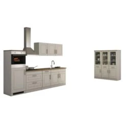 Held Möbel Küchenzeile Rom 290 Cm Landhaus Weiß Matt Mit E-Geräten -Kuchenwelt 0630 11016600 628.1.6197 1