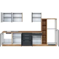 Held Möbel Küchenzeile 330 Cm Matt Grau-Wotaneiche Ohne E-Geräte 17 Held Möbel Küchenzeile 330 Cm Matt Grau-Wotaneiche Ohne E-Geräte -Kuchenwelt 068 11016600 1022.6293 2 4