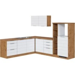 Held Möbel Winkelküche 240 Cm - 270 Cm Matt Weiß-Wotaneiche Ohne E-Geräte -Kuchenwelt 091 11016600 1028.6291 1 2