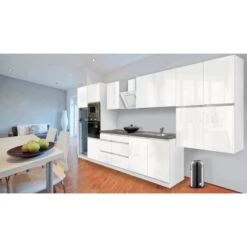 Respekta Premium Küchenzeile Grifflos 435 Cm Weiß Hochglanz-Weiß 37 Respekta Premium Küchenzeile Grifflos 435 Cm Weiß Hochglanz-Weiß -Kuchenwelt 12143 4384 glrp435hwwgke 2