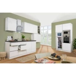 Respekta Premium Küchenzeile Grifflos 435 Cm Weiß Hochglanz-Weiß 24 Respekta Premium Küchenzeile Grifflos 435 Cm Weiß Hochglanz-Weiß -Kuchenwelt 122020 Doppelblockgeffnet 3