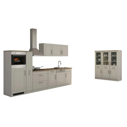 Held Möbel Küchenzeile Rom 330 Cm Landhaus Weiß Matt Mit E-Geräten 5 Held Möbel Küchenzeile Rom 330 Cm Landhaus Weiß Matt Mit E-Geräten – Bild 3