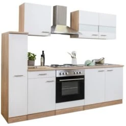 Respekta Küchenzeile KB240ESW 240 Cm Weiß-Eiche 37 Respekta Küchenzeile KB240ESW 240 Cm Weiß-Eiche -Kuchenwelt 1258276 KB240ESW 04