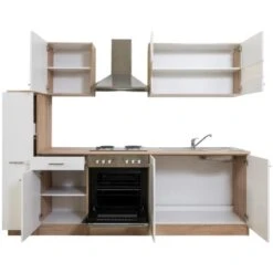 Respekta Küchenzeile KB240ESW 240 Cm Weiß-Eiche 39 Respekta Küchenzeile KB240ESW 240 Cm Weiß-Eiche -Kuchenwelt 1258276 KB240ESW 05