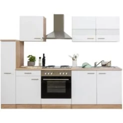 Respekta Küchenzeile KB240ESW 240 Cm Weiß-Eiche 38 Respekta Küchenzeile KB240ESW 240 Cm Weiß-Eiche -Kuchenwelt 1258276 KB240ESW 06