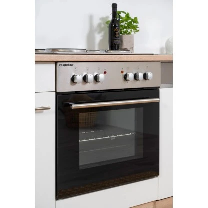 Respekta Küchenzeile KB240ESW 240 Cm Weiß-Eiche 14 Respekta Küchenzeile KB240ESW 240 Cm Weiß-Eiche – Bild 12