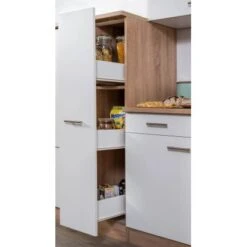 Respekta Küchenzeile KB240ESW 240 Cm Weiß-Eiche 36 Respekta Küchenzeile KB240ESW 240 Cm Weiß-Eiche -Kuchenwelt 1258276 KB240ESW 15