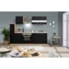 Respekta Küchenzeile KB240ESSC 240 Cm Schwarz-Eiche -Kuchenwelt 1258789 KB240ESSC 02