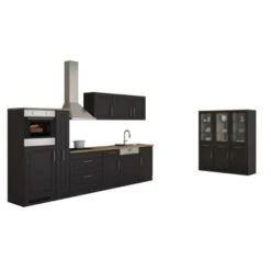 Held Möbel Küchenzeile Rom 330 Cm Landhaus Grau Matt Mit E-Geräten -Kuchenwelt 1265 11016600 632.1.6198 1