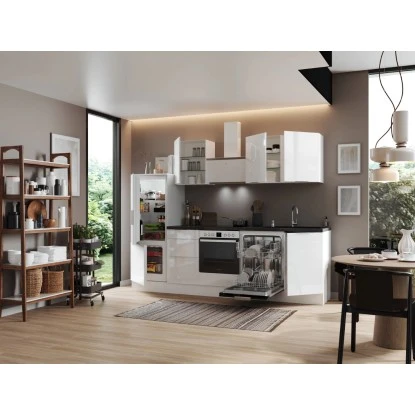 Respekta Selection Küchenzeile Elisabeth RS280WWH 280 Cm Weiß 6 Respekta Selection Küchenzeile Elisabeth RS280WWH 280 Cm Weiß – Bild 4