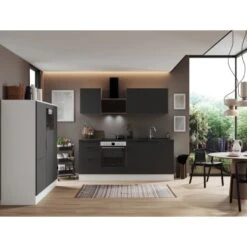 Respekta Selection Küchenzeile Elisabeth RS370WGH 370 Cm Grau-Weiß -Kuchenwelt 145413 4384 4