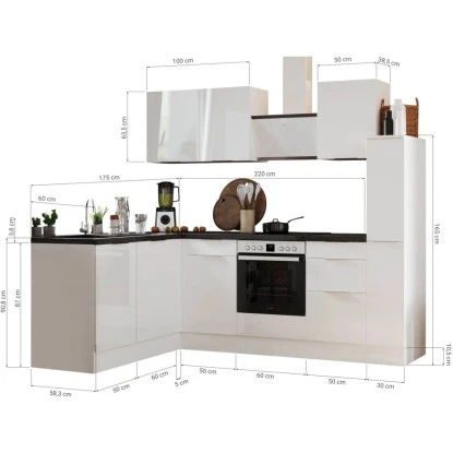 Respekta Selection Winkelküche Elisabeth RSL250WWH 250 Cm Weiß 5 Respekta Selection Winkelküche Elisabeth RSL250WWH 250 Cm Weiß – Bild 3
