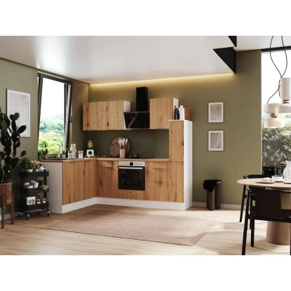 Respekta Selection Winkelküche Elisabeth RSL250WAH 250 Cm Artisan Eiche Nb.-Weiß 3 Respekta Selection Winkelküche Elisabeth RSL250WAH 250 Cm Artisan Eiche Nb.-Weiß