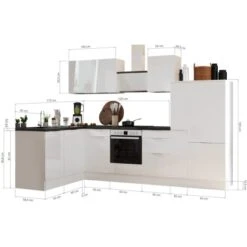 Respekta Selection Winkelküche Elisabeth RSL310WWH 310 Cm Weiß -Kuchenwelt 145493 4384 3