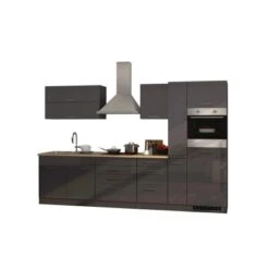 Held Möbel Küchenzeile Mailand 320 Cm Grau Hochglanz-Grau Matt Mit E-Geräten 11 Held Möbel Küchenzeile Mailand 320 Cm Grau Hochglanz-Grau Matt Mit E-Geräten -Kuchenwelt 1454 11016600 616.1.6211 1