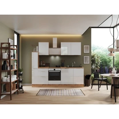 Respekta Selection Küchenzeile Elisabeth RS250AWH 250 Cm Weiß-Artisan Eiche Nb. 6 Respekta Selection Küchenzeile Elisabeth RS250AWH 250 Cm Weiß-Artisan Eiche Nb. – Bild 4