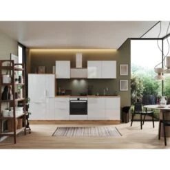 Respekta Selection Küchenzeile Elisabeth RS310AWH 310 Cm Weiß-Artisan Eiche Nb. -Kuchenwelt 145798 4384 4