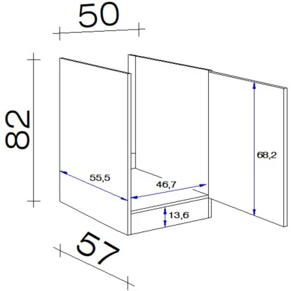 Flex-Well Exclusiv Spülenunterschrank Orlando 50 Cm Kaschmir Glanz-Sonoma Eiche 4 Flex-Well Exclusiv Spülenunterschrank Orlando 50 Cm Kaschmir Glanz-Sonoma Eiche – Bild 2