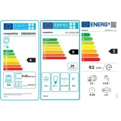 Respekta Economy Küchenzeile KB220ESGS 220 Cm Grau-Eiche Sägerau -Kuchenwelt 1711704 4384 eek set 61