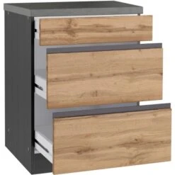 Held Möbel Küchenunterschrank Turin 60 Cm Mit Auszügen Wotaneiche/Graphit 18 Held Möbel Küchenunterschrank Turin 60 Cm Mit Auszügen Wotaneiche/Graphit -Kuchenwelt 189404 11016600 S 03