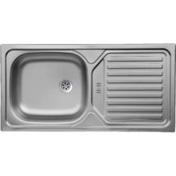 Held Möbel Spülenunterschrank Turin 120 Cm Mit 2 Türen Graphit/Wotaneiche -Kuchenwelt 189424 11016600 CU 13