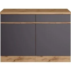 Held Möbel Küchenunterschrank Turin 120 Cm Graphit/Wotaneiche 13 Held Möbel Küchenunterschrank Turin 120 Cm Graphit/Wotaneiche -Kuchenwelt 189636 11016600 S 01