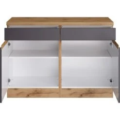 Held Möbel Küchenunterschrank Turin 120 Cm Graphit/Wotaneiche 14 Held Möbel Küchenunterschrank Turin 120 Cm Graphit/Wotaneiche -Kuchenwelt 189636 11016600 S 02