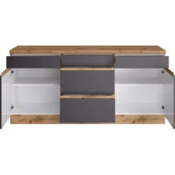 Held Möbel Küchenunterschrank Turin 180 Cm Graphit/Wotaneiche 14 Held Möbel Küchenunterschrank Turin 180 Cm Graphit/Wotaneiche -Kuchenwelt 189687 11016600 S 02