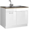 Held Möbel Spülenunterschrank Mailand 110 Cm Hochglanz Weiß/Weiß 2 Held Möbel Spülenunterschrank Mailand 110 Cm Hochglanz Weiß/Weiß -Kuchenwelt 189973 11016600 S 01
