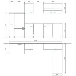 Respekta Winkelküche KBL310WGCG 310 X 172 Cm Grau-Weiß-Butcher Nussbaum 15 Respekta Winkelküche KBL310WGCG 310 X 172 Cm Grau-Weiß-Butcher Nussbaum -Kuchenwelt 195 4384 neu KBL310WGCG 04
