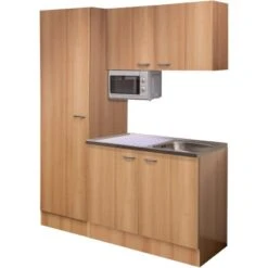 Flex-Well Singleküche 150 Cm Nano Buche -Kuchenwelt 1 g 150 1005 000 nano frei