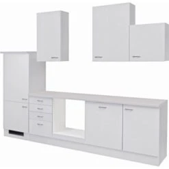 Flex-Well Classic Küchenzeile Wito 280 Cm Ohne E-Geräte Weiß