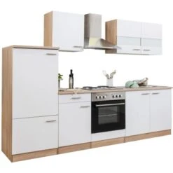 Respekta Küchenzeile KB270ESW 270 Cm Weiß-Eiche Sägerau Nachbildung 40 Respekta Küchenzeile KB270ESW 270 Cm Weiß-Eiche Sägerau Nachbildung -Kuchenwelt 2160901 KB270ESW 04