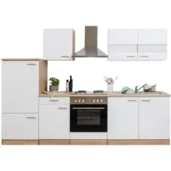 Respekta Küchenzeile KB270ESW 270 Cm Weiß-Eiche Sägerau Nachbildung 41 Respekta Küchenzeile KB270ESW 270 Cm Weiß-Eiche Sägerau Nachbildung -Kuchenwelt 2160901 KB270ESW 06