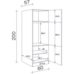 Flex-Well Geräteumbauschrank 60 Cm Arizona Quarz Cubanit-San Remo Eiche 7 Flex-Well Geräteumbauschrank 60 Cm Arizona Quarz Cubanit-San Remo Eiche -Kuchenwelt 247362 4051 5 1