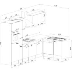 Respekta Winkelküche KBL310EYCS 310 Cm Cappuccino Seidenglanz-Eiche York Nachb. -Kuchenwelt 2494425 4834 KBL310EYCS 03
