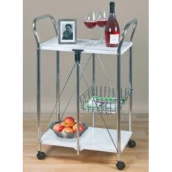 Wenko Beistell- Und Küchenwagen Sunny Weiß -Kuchenwelt 2910669 1068 900030100 1