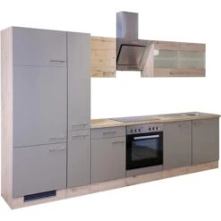 Flex-Well Exclusiv Küchenzeile Arizona 300 Cm Quarz-Cubanit-San Remo Eiche Hell 7 Flex-Well Exclusiv Küchenzeile Arizona 300 Cm Quarz-Cubanit-San Remo Eiche Hell -Kuchenwelt 2 4051 g3002506015rivafrei