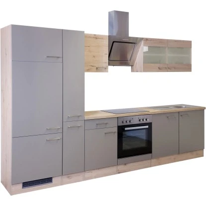 Flex-Well Exclusiv Küchenzeile Arizona 300 Cm Quarz-Cubanit-San Remo Eiche Hell 5 Flex-Well Exclusiv Küchenzeile Arizona 300 Cm Quarz-Cubanit-San Remo Eiche Hell – Bild 3