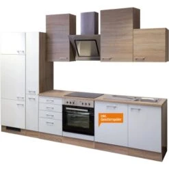 Flex-Well Classic Küchenzeile Florida 310 Cm Sonoma Eiche-Weiß -Kuchenwelt 3102601012gspfloridafrei 2