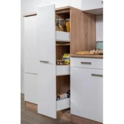 Respekta Küchenzeile KB310ESWC Weiß-Eiche Sägerau Nachbildung -Kuchenwelt 3128501 KB310ESWC 04