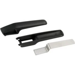 Fackelmann Knoblauchpresse Schwarz-Silber -Kuchenwelt 344924 3254 3