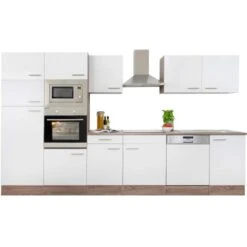 Respekta Küchenzeile Ohne E-Geräte 340 Cm Weiß Seidengl.-Eiche York 21 Respekta Küchenzeile Ohne E-Geräte 340 Cm Weiß Seidengl.-Eiche York -Kuchenwelt 34 4384 LBKB340EYWMIGKE 07