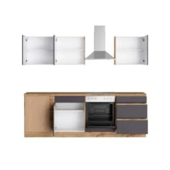 Held Möbel Winkelküche Turin 240 X 240 Cm Graphit-Wotaneiche MitE-Geräten 24 Held Möbel Winkelküche Turin 240 X 240 Cm Graphit-Wotaneiche MitE-Geräten -Kuchenwelt 3550 11016600 1113.6311 2a