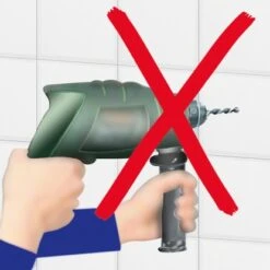 Wenko Wandhaken Turbo-Loc Adapter Uno Chrom 2er-Pack -Kuchenwelt 38197424 sb ambiente de 03