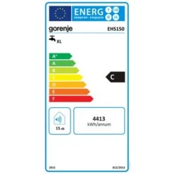 Gorenje Warmwasserspeicher EHS150 -Kuchenwelt 3838782406980 1962 EnLabel