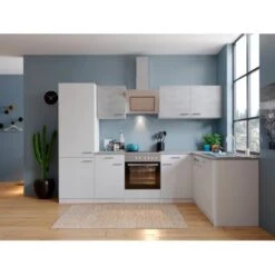 Respekta Winkelküche KBL280WWBSCGKEG 280 X 172 Cm Weiß-Beton Optik -Kuchenwelt 384 neu KBL280WWBSCGKEG 02