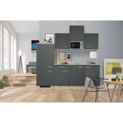 Flex-Well Exclusiv Küchenzeile Morena 210 Cm Basaltgrau Matt-San Remo Eiche Hell 12 Flex-Well Exclusiv Küchenzeile Morena 210 Cm Basaltgrau Matt-San Remo Eiche Hell -Kuchenwelt 38 4051 G2101602002MORENAK